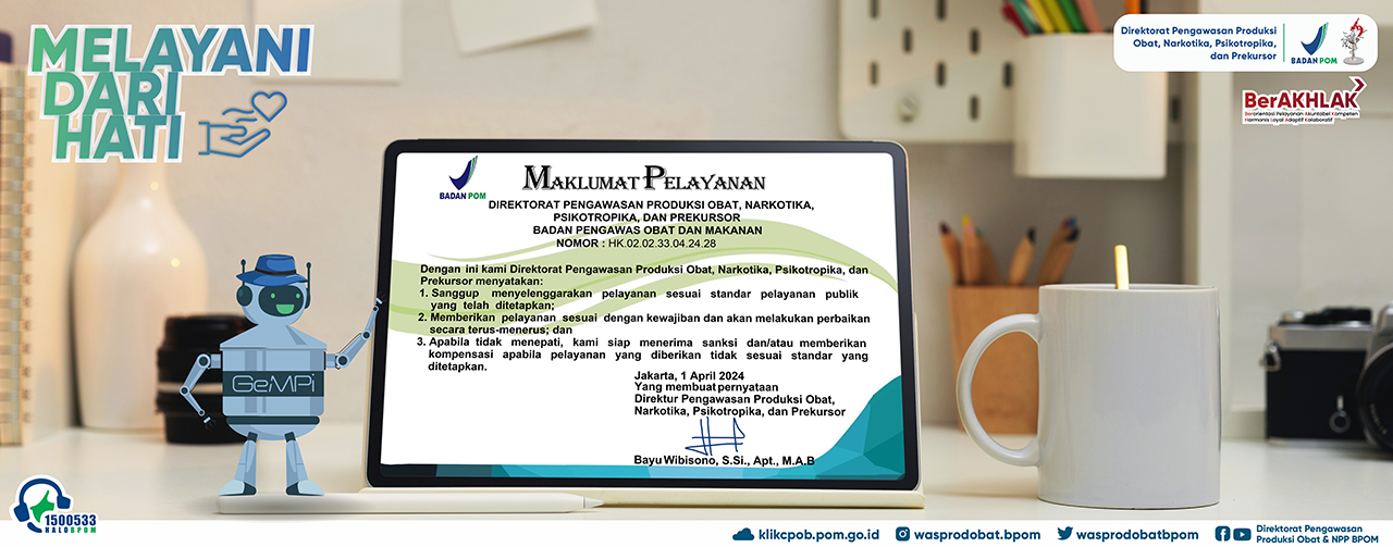 Maklumat Pelayanan - Ditwasprod ONPP